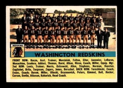 1956 Topps #61 Washington Redskins SP EX+ X3483333 - Image 1 of 3
