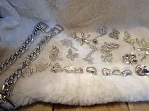 ✨️Lot Of 26 Pcs Of Costume Jewelry Bling Earrings Bracelets✨️ - Picture 1 of 7