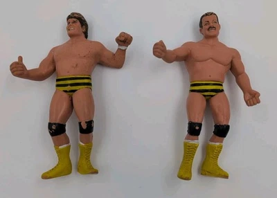 Boneco Vintage 8" WWF Titan Sports LJN Killer Bees Brian Blair Jim Brunzell 1987 - Imagem 1 de 4