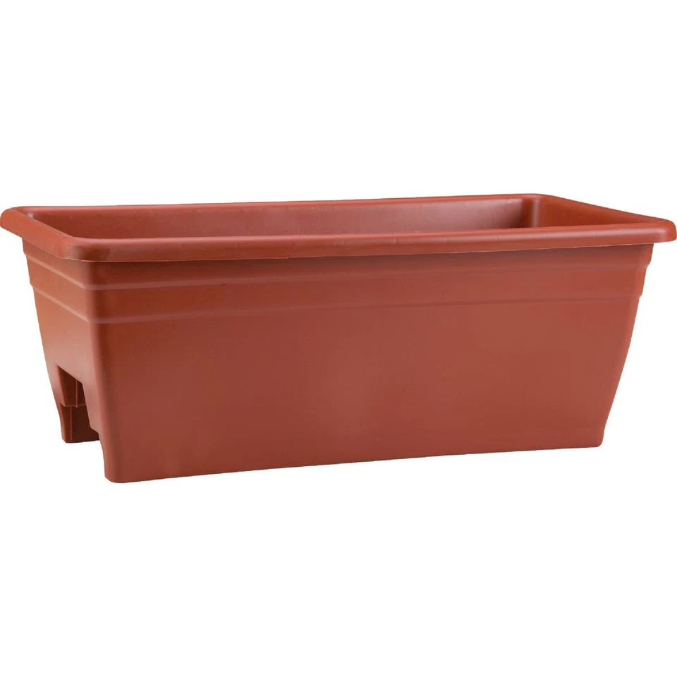 Myers 8 In. H. x 24 In. L. Poly Terra Cotta Deck Rail Planter SPX24DBOE35 Myers - Image 1 of 1