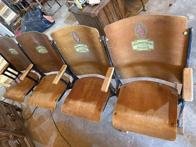 Vintage Stadium Seats From Shoe Store - Image 1 of 3