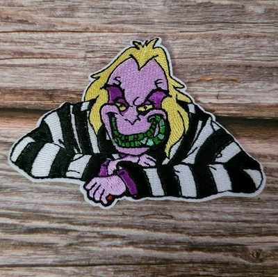 Beetlejuice 90'S Cartoon Horror Comedy Embroidered Patch  - Image 1 of 2