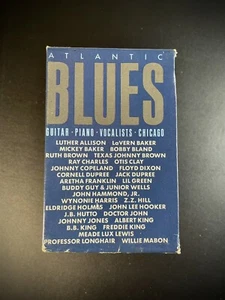 Various Artists Atlantic Blues 4 Cassette 1986 Guitar Piano Vocalists Chicago - Picture 1 of 4