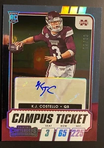 2021 Contenders Draft Picks Campus Ticket K.J.Costello #304 Auto /99 - Picture 1 of 1