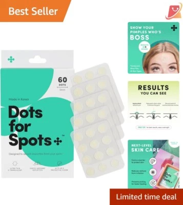 Pimple Patches Hydrocolloid Unclog Pores Thin Translucent Korean Skincare - Image 1 of 4