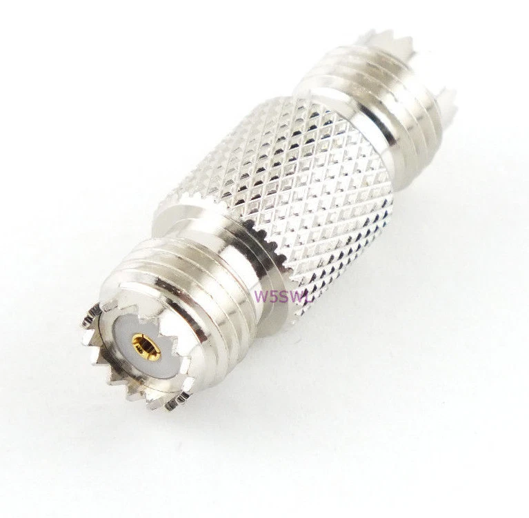 BY W5SWL Mini-UHF Female to Female Coax Adapter Connector - USA Ham Radio Seller
