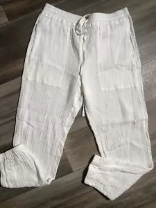 Pantalones informales Raquel Allegra blancos para mujer - 0 - Imagen 1 de 10