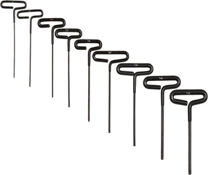 Juego de 9 llaves Torx con mango en T - Llave Torx Star tradicional de grado industrial... - Imagen 1 de 11