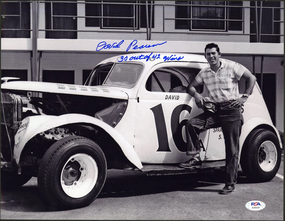 David Pearson SIGNED 11x14 Photo NASCAR LEGEND HOF INSC wins PSA/DNA AUTOGRAPHED - Image 1 of 1