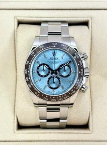 NEW 2025 Rolex Daytona 40mm 126506 Platinum Ice Blue Diamond Baguette Dial - Picture 1 of 11