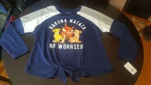 Disney Girls The Lion King Hakuna Matata No Worries Shirt NWT Sz Sm,XL - Picture 1 of 3