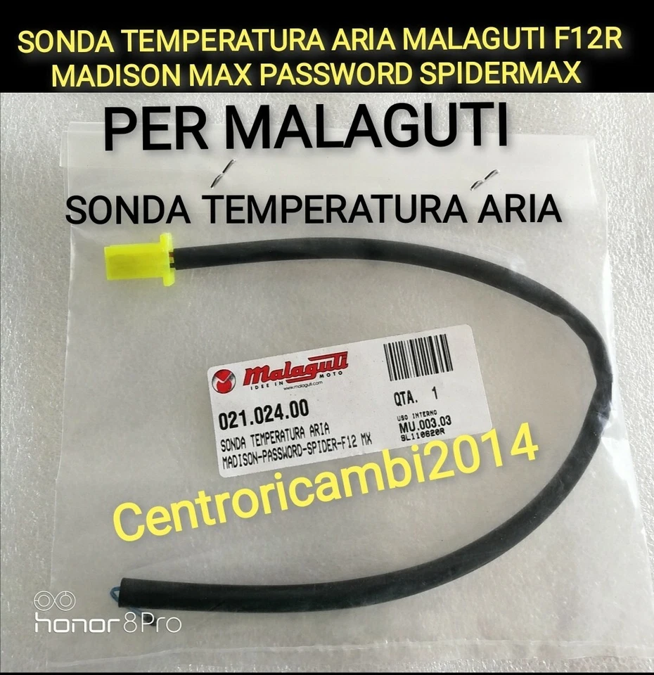 SONDA TEMPERATURA ARIA MALAGUTI F12R MADISON MAX PASSWORD SPIDERMAX 02102400