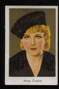 Anny Ondra Vintage Movie Film Star Trading Card Salem Dresden