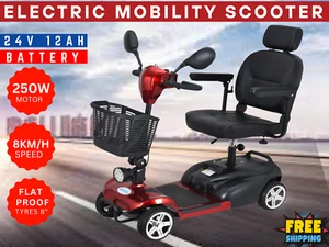 Electric Mobility Scooter 250W Powerful 4 Wheel Portable Motorised EScooter X-02 - Picture 1 of 23