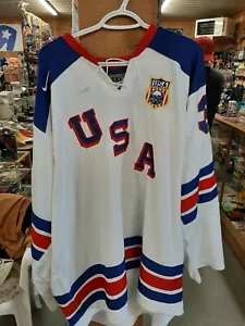 RYAN MILLER 2010 USA OLYMPIC NIKE 3 XL JERSEY # 30 BUFFALO SABRES NUMBER NOT 39 - Picture 1 of 10