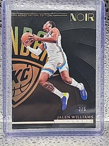 Jalen Williams 2023-24 Panini Noir 2/5 Gold Association Edition Thunder #10 SSP - Picture 1 of 2