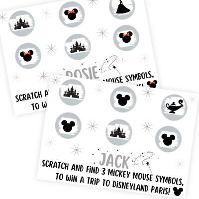 Disney Land Scratch reveal game, Disney Land surprise, Scratch and win - Image 1 of 3