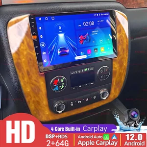Radio estéreo GPS para automóvil Apple Carplay para GMC Yukon Chevy Tahoe Suburban Android 13 - Imagen 1 de 23