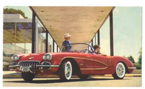 1960 Chevrolet CORVETTE - ORIGINAL 1960 Ad Postcard -  - Picture 1 of 2
