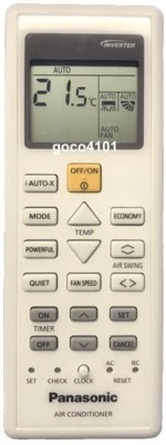 07400 ORIGINAL PANASONIC ACXA75C07400 A75C07400 AC AIR CONDITIONER REMOTE CONTRO - Image 1 of 2