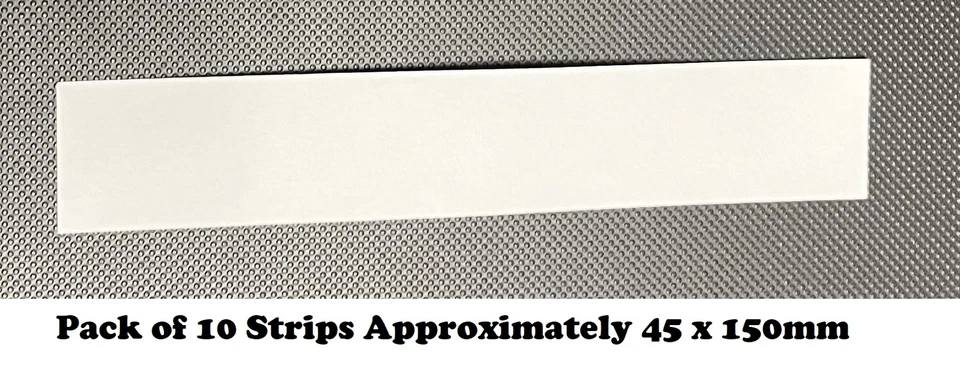Blotting Paper White 315gsm Strips Size 45 x 150mm Pack of 10 sheets, for Home, - Image 1 of 1