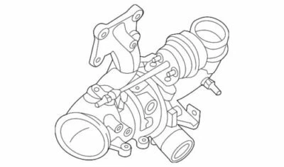 OEM NEW Ford Genuine 2012-2015 Explorer Edge Turbocharger Asy CB5Z-6K682-H — 第 1/2 张图片