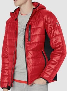red guess bubble jacket