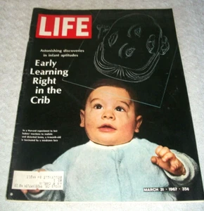 Life Magazine ~ March 31, 1967 ~ Early Learning Right In The Crib - Bild 1 von 2