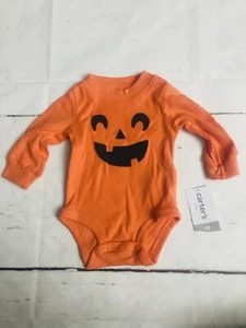 Carter’s New Born Pumpkin Halloween Bodysuit - Picture 1 of 4