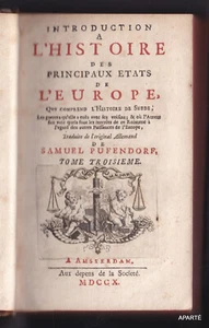 PUFENDORF INTRODUCTION HISTOIRE DES PRINCIPAUX ETATS EUROPE SUÈDE - Picture 1 of 8