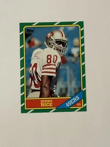 1986 Topps Jerry Rice #161 Rookie Card RC San Francisco 49ers - Picture 1 of 6