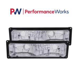 Anzo 511033 Light Chrome w/ Black Frame Clear Len Fits Suburban / Tahoe / Yukon - Picture 1 of 1