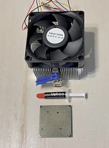 **COMBO**AMD Socket 1A02C3W00 Cooling Fan & Six-Core Processor W/Thermal Paste - Picture 1 of 11