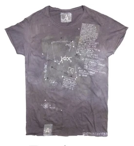 Scientific vintage tshirt CHAOS THEORY handpainted and signed by Artist. - Picture 1 of 5