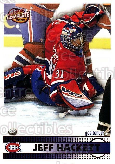 2002-03 Pacific Complete Red #153 Jeff Hackett - Image 1 of 1
