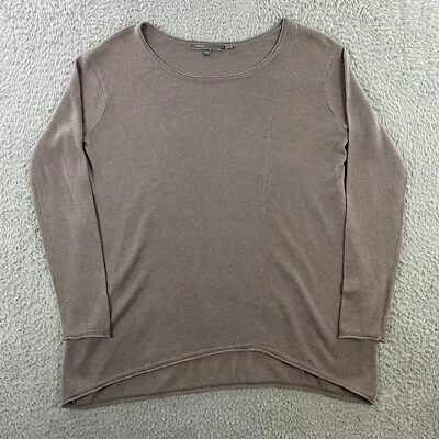 Suéter Vince Para Mujer XS Lana Mezcla Seda Ligero Lagenlook Mínimo Gris Foto 1 de 4