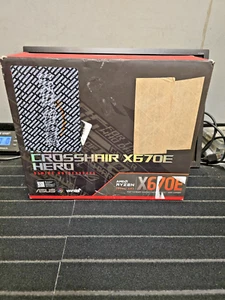 ASUS ROG Crosshair X670E Hero AMD AM5 DDR5 WiFi 6E ATX Motherboard - Picture 1 of 15