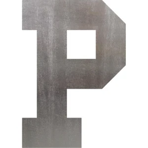 Letra P Acero Recortado Metal Arte Decoración - Imagen 1 de 1