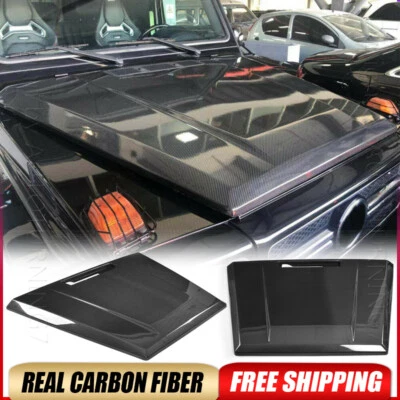 Cubierta capó capó motor delantero carbono para Mercedes Benz Clase G W463 G550 G63 55 Foto 1 de 4