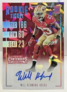 Will Redmond 2016 Panini Contenders RC Ticket CRACKED ICE Autograph Auto#d 10/24 - Picture 1 of 2