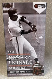 SELTENER NEU IM KARTON 2013 SAN FRANCISCO GIANTS JEFFREY LEONARD ONE FLAP DOWN BOBBLEHEAD SGA - Bild 1 von 7