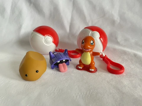 Pokemon Burger King Toy Lot Charmander Shellder Kabuto Pokeball 1999 Cover