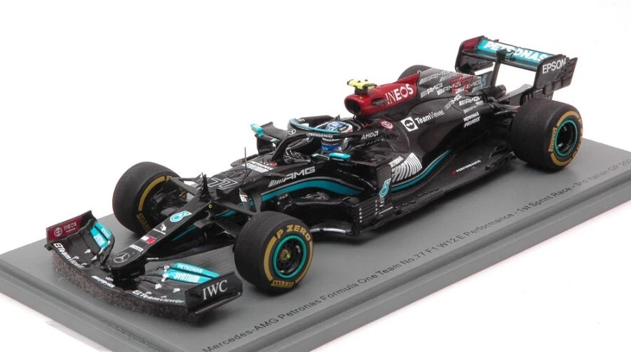 Spark Model MERCEDES W12 E VALTTERI BOTTAS 2021 N.77 3rd ITALY GP 1:43 - Immagine 1 di 1