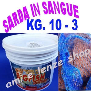 PASTURA SARDA TRITATA IN RETE SECCHIO PESCA MARE TRAINA BOLENTINO 3 KG 10 KG - Foto 1 di 1