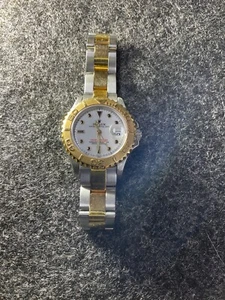 ROLEX Yacht Master Automatic Watch 18K Yellow Gold Stainless Steel White - Picture 1 of 24