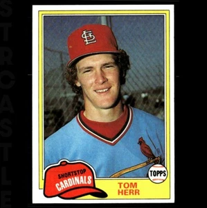 1981 Topps - Tom Herr #266 St. Louis Cardinals ⚾ Baseballkarte - Bild 1 von 3