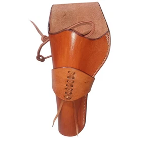 holster western gun leather revolver cowboy pistol hand made - Picture 1 of 6