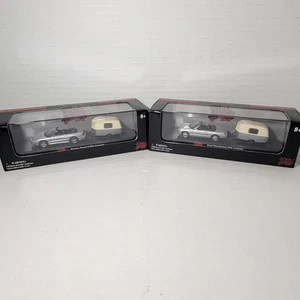 Malibu International Pontiac Firebird & Ford Thunderbird w Caravan 1:87 HO Scale - Picture 1 of 7