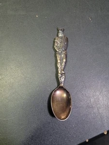 Vintage TH Marthinsen Spoon Viking Warrior Norway Souvenir Silverplate - Picture 1 of 3