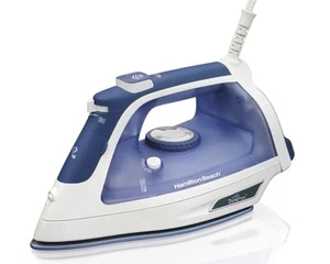 Hamilton Beach Steam Iron with 3-Way Auto Shutoff (19800),Blue and White - Picture 1 of 3